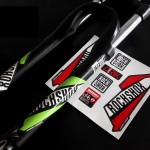 Mountain Bicycle Fork Decal Stickers for rock shox lyrik 